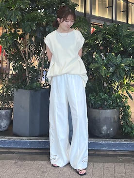 外薗杏奈さん（レディース・158cm）の夏コーディネート