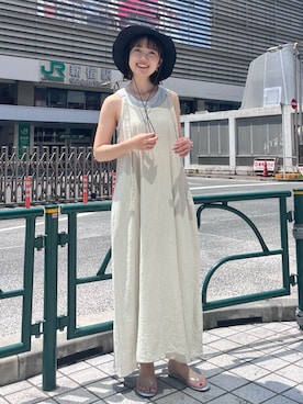 外薗杏奈さん(レディース・158cm)の夏コーディネート