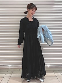 カットワークレースコンビワンピース｜アングリッド（Ungrid