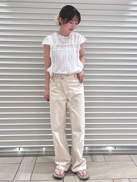 「Ungrid（アングリッド）のアイテム」を使った、外薗杏奈さん（レディース・158cm）の夏コーディネート