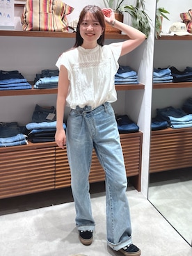 外薗杏奈さん（レディース・158cm）の夏コーディネート