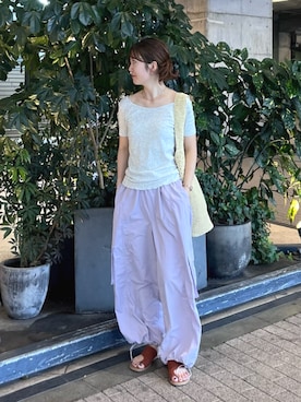外薗杏奈さん(レディース・158cm)の夏コーディネート