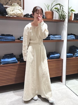 外薗杏奈さん（レディース・158cm）の春コーディネート