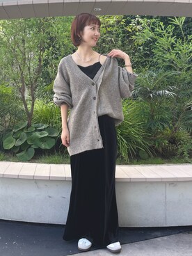 外薗杏奈さん(レディース・158cm)の秋コーディネート