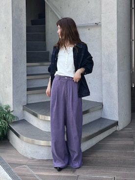 外薗杏奈さん（レディース・158cm）の秋コーディネート