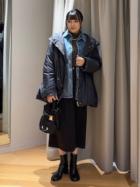 「BARNYARDSTORM（バンヤードストーム）のアイテム（ネックレス）」を使った、mikuriさん（レディース・157cm）の秋コーディネート