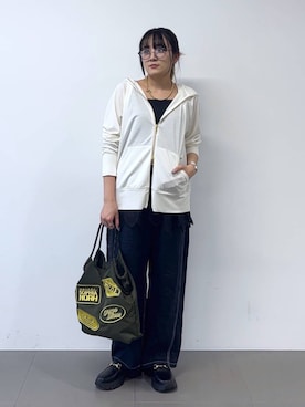 「BARNYARDSTORM（バンヤードストーム）のアイテム」を使った、mikuriさん（レディース・157cm）の春コーディネート