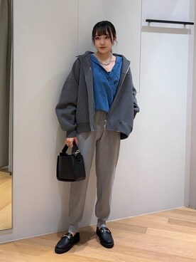 「アイテム（ブルゾン）」を使った、mikuriさん（レディース・157cm・20代）の秋コーディネート
