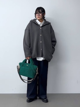 「BARNYARDSTORM（バンヤードストーム）のBARNYARDSTORM / ハイブリッドストレッチブーツ（ブーツ）」を使った、mikuriさん（レディース・157cm）の秋コーディネート