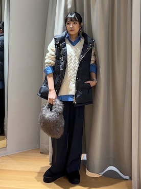 「アイテム（スリッポン）」を使った、mikuriさん（レディース・157cm・20代）の秋コーディネート