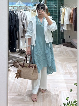 「COTTO（コトゥー）のアイテム」を使った、mikuriさん（レディース・157cm）の春コーディネート