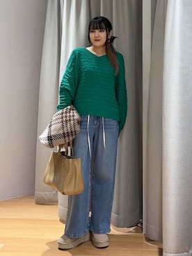 「Beau're（ヴュレ）のアイテム」を使った、mikuriさん（レディース・157cm）の冬コーディネート