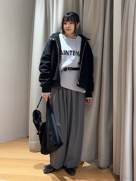 「アイテム（シュシュ）」を使った、mikuriさん（レディース・157cm・20代）の冬コーディネート