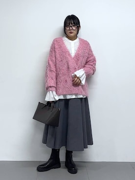 「BARNYARDSTORM（バンヤードストーム）のBARNYARDSTORM / ハイブリッドストレッチブーツ（ブーツ）」を使った、mikuriさん（レディース・157cm）の秋コーディネート