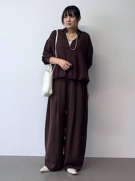 「BARNYARDSTORM（バンヤードストーム）のアイテム」を使った、mikuriさん（レディース・157cm）の秋コーディネート