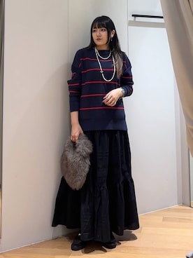 「アイテム（その他小物）」を使った、mikuriさん（レディース・157cm）の秋コーディネート