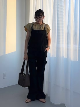 「アイテム（オールインワン・サロペット）」を使った、mikuriさん（レディース・157cm・20代）の夏コーディネート