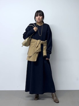 「BARNYARDSTORM（バンヤードストーム）のアイテム」を使った、mikuriさん（レディース・157cm）の秋コーディネート