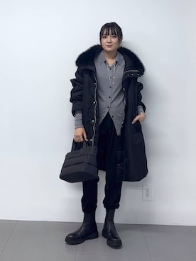 「upperhights（アッパーハイツ）のアイテム」を使った、mikuriさん（レディース・157cm）の秋コーディネート