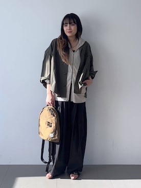 「Drifter（ドリフター）のアイテム」を使った、mikuriさん（レディース・157cm）の春コーディネート