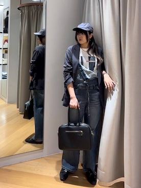 「Overland（オーバーランド）のアイテム」を使った、mikuriさん（レディース・157cm）の秋コーディネート