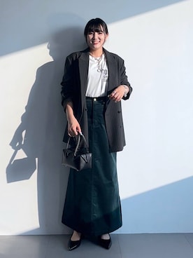 「アイテム（パンプス）」を使った、mikuriさん（レディース・157cm・20代）の秋コーディネート
