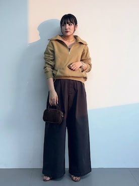 「アイテム（スウェット）」を使った、mikuriさん（レディース・157cm・20代）の秋コーディネート