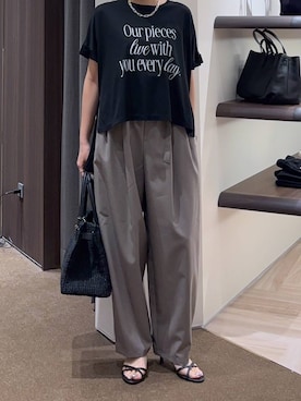 「COTTO（コトゥー）のアイテム」を使った、mikuriさん（レディース・157cm）の夏コーディネート