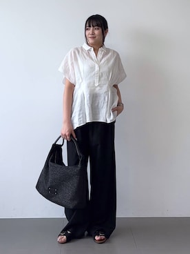 「PLAKTON（プラクトン）のアイテム」を使った、mikuriさん（レディース・157cm）の春コーディネート