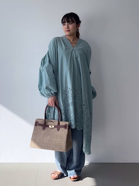 「COTTO（コトゥー）のアイテム」を使った、mikuriさん（レディース・157cm）の春コーディネート