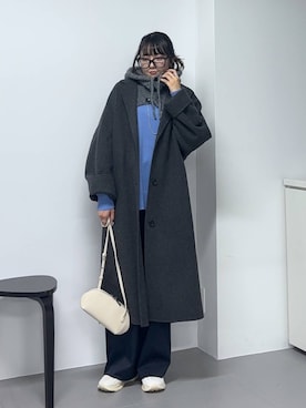 「アイテム（ネックウォーマー/スヌード）」を使った、mikuriさん（レディース・157cm）の秋コーディネート