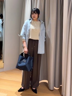 「アイテム（ヘアゴム）」を使った、mikuriさん（レディース・157cm）の夏コーディネート
