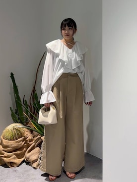 「アイテム（パンツ）」を使った、mikuriさん（レディース・157cm・20代）の夏コーディネート