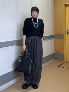 「アイテム（その他小物）」を使った、mikuriさん（レディース・157cm）の秋コーディネート