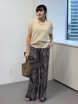 「BARNYARDSTORM（バンヤードストーム）のアイテム（アクセサリー）」を使った、mikuriさん（レディース・157cm）の夏コーディネート