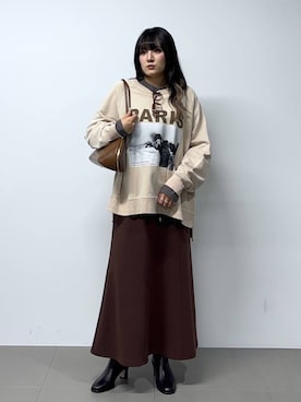 「BARNYARDSTORM（バンヤードストーム）のアイテム」を使った、mikuriさん（レディース・157cm）の秋コーディネート