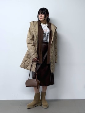 「アイテム（ブルゾン）」を使った、mikuriさん（レディース・157cm）の夏コーディネート