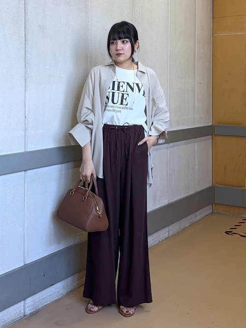 suga_rbornページ BARNYARDSTORM｜イージーリネンワイドパンツ<ハンド