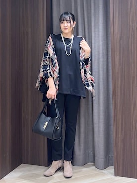 「MILOS（ミロス）のアイテム」を使った、mikuriさん（レディース・157cm）の秋コーディネート