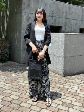 「アイテム（ブルゾン）」を使った、mikuriさん（レディース・157cm・20代）の夏コーディネート
