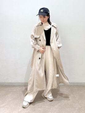 「FREE'S MART（フリーズマート）のアイテム（トレンチコート）」を使った、serika79さん（レディース・151cm）の春コーディネート