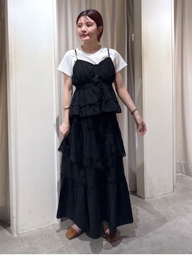 「ビスチェコーデ」｜「アイテム（スカート）」を使った、serika79さん（レディース・151cm）の夏コーディネート