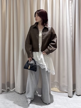 「FREE'S MART（フリーズマート）のアイテム（ジャケット/アウター）」を使った、serika79さん（レディース・151cm）の春コーディネート