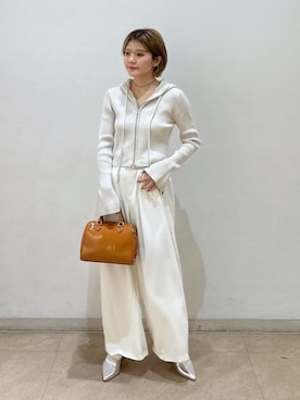 「FREE'S MART（フリーズマート）のアイテム（スラックス）」を使った、serika79さん（レディース・151cm）の冬コーディネート