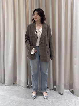 「FREE'S MART（フリーズマート）のアイテム（ジャケット/アウター）」を使った、serika79さん（レディース・151cm）の春コーディネート