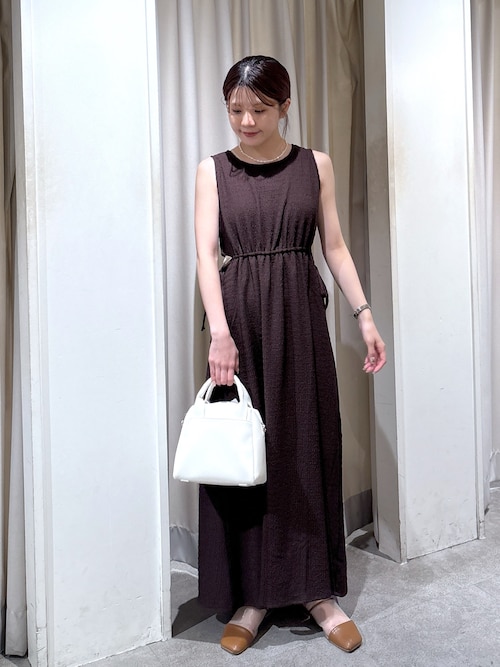 【GIANA】日本未入荷！カットアウトプリーツワンピース GIANA☆FLUTE プリーツ カットアウト ミディドレス♪【送料込