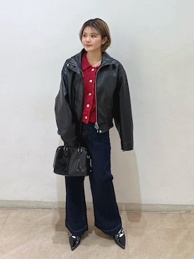 「FREE'S MART（フリーズマート）のアイテム（ブルゾン）」を使った、serika79さん（レディース・151cm）の冬コーディネート