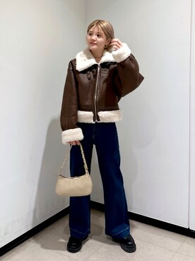 「FREE'S MART（フリーズマート）のアイテム（その他アウター）」を使った、serika79さん（レディース・151cm）の秋コーディネート