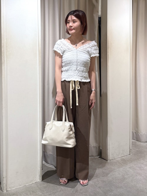 ◇2WAYシャーリングオフショルカットソー（Tシャツ