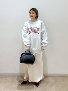 「FREE'S MART（フリーズマート）のアイテム（スウェット）」を使った、serika79さん（レディース・151cm）の春コーディネート